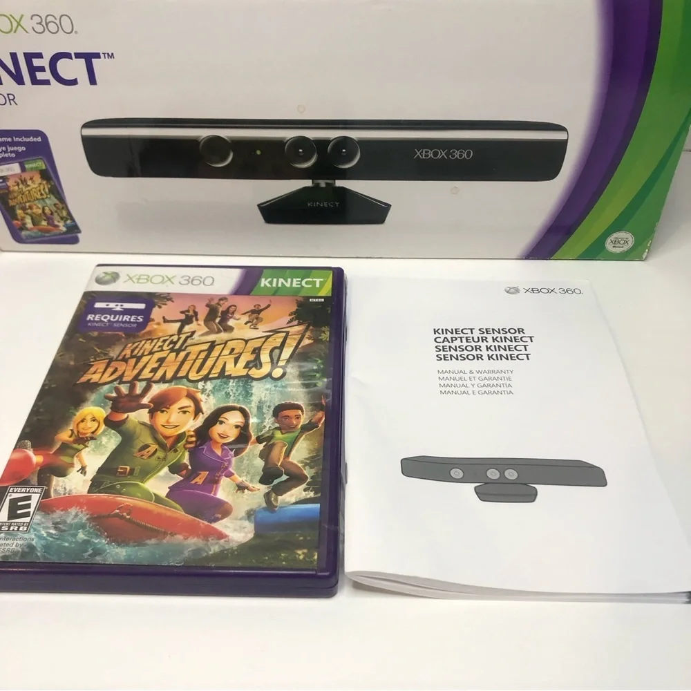 Microsoft Xbox 360 Kinect Sensor w/Adventures Game (2010)
